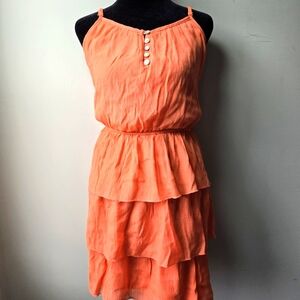 Lily Rose Dress Tiered Sleeveless Mini Sun Boho Hippie Y2k